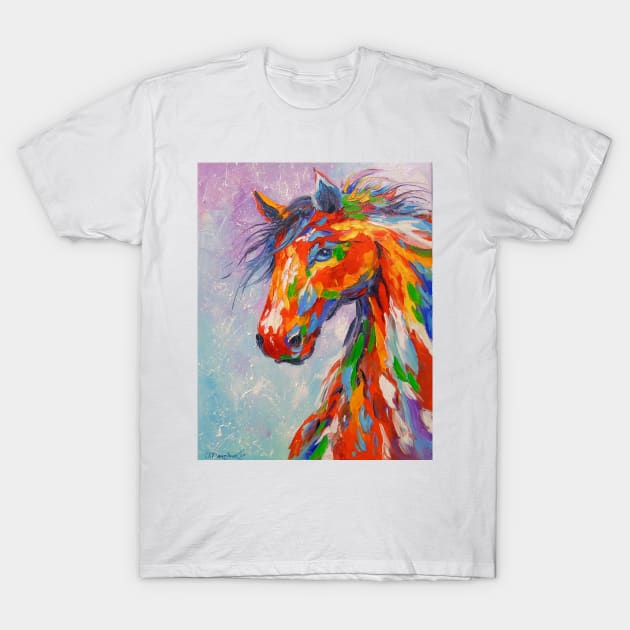 Fire horse T-Shirt by OLHADARCHUKART